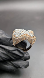 Custom 2X Moissanite Baguette Cut Name <b>Ring</b> <b>For</b> <b>Mens</b> original 925 <b>Silver</b> Fine Gold Plated Hip Hop Party Jewelry Gift <b>For</b> Her - Product Image 6