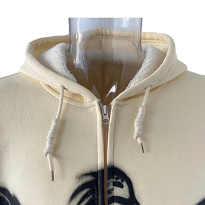 เสื้อฮู้ดดี้ผู้ชายผ้าฝ้ายฟอกสีสไตล์วินเทจ เสื้อฮู้ดดี้ฟอกสี - Product Image 5