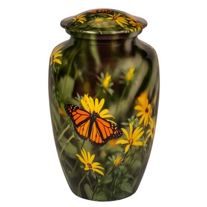 Urna Funeraria Conmemorativa Marca LU, Estilo Americano, Color Blanco, para Cenizas de Adultos, Capacidad de 200 Pulgadas Cúbicas - Product Image 1