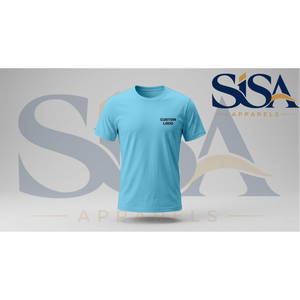 T-shirt de sport personnalisé DryFit bleu pour homme, tailles XS-3XL, modèle CA-015, coupe ajustée, 100 % polyester, style sportif - Product Image 1