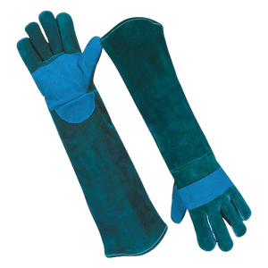 High Quality Reinforced Cowhide Split Leather Welding <b>Gloves</b> Industrial Hand Protection Work <b>Long</b> Sleeved Welder <b>Gloves</b> CE - Product Image 4