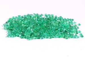 Esmeralda Natural Facetada Redonda de 2.5mm, Gema Suelta de Alta Calidad para Joyería, Venta al Por Mayor de Piedras Sueltas Facetadas Redondas - Product Image 2