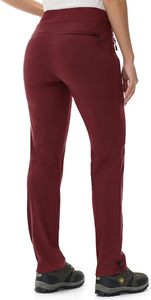 Pantalones Elásticos para Hombre y Mujer, Color Borgoña, que Absorben la Humedad, Cintura Elástica, para Actividades al Aire Libre - Product Image 2