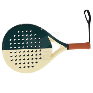 Raquettes de padel haut de gamme Surface en fibre de carbone haute résistance Cadre léger Poignée antidérapante confortable Ajustement universel Équilibré - Product Image 4