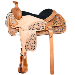 Premium Equestrian Horse Saddle With <b>Cushioned</b> Support And Comfortable Horse Saddle For Everyday Riding Comfort - Product Image 4