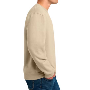 Sweat-shirt à col rond en molleton épais 360 GSM pour homme, avec logo brodé personnalisé, en tissu éponge de qualité supérieure, vierge, vente en gros en vrac - Product Image 5