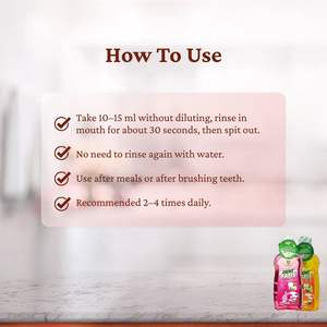 Enjuague Bucal Herbal Premium DENTFATIS para Niños, Sabor a Fresa, Seguro, Suave, Sin Alcohol, Antibacteriano, Aliento Fresco, Cuidado Bucal Diario - Product Image 4