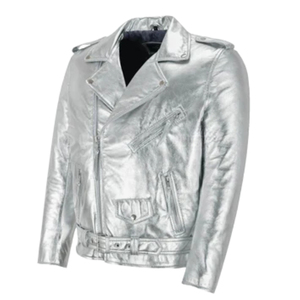 Chaqueta de Cuero Clásica de Motociclista de Primera Calidad, Hecha a Medida, 100% Cuero Vacuno Original para Hombre - Product Image 1