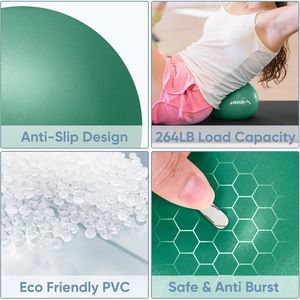 Palla da Yoga Antiscivolo per Allenamento Intensivo, Accessorio per Fitness e Rafforzamento del Core, per Esercizi di Equilibrio - Product Image 4
