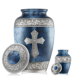 Artisan Beaded Funeral Urn <b>Memorial</b> Ashes Container for Lasting Tribute At Best Price - Product Image 5