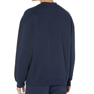 เสื้อสเวตเชิ้ตสีน้ำเงินกรมท่าสำหรับผู้ชาย ผลิตจากผ้าฝ้ายโพลีเอสเตอร์ 100% รับผลิตตามสั่ง พร้อมปักโลโก้ตามต้องการ ทรงปกติ แบบถัก สวมใส่สบาย บริการ OEM - Product Image 2