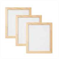 Cadre photo en bois minimaliste et écologique, rectangulaire, horizontal, à fixer au mur, personnalisable, durable