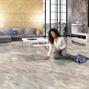 Carreaux de sol en porcelaine Vistaar Eiffel Breccia Silver 600x600mm antidérapants, brillants, polis, 8mm, garantie 4 ans, service après-vente - Product Image 1