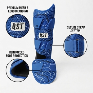 Custom Baseball Leg Guard Adjustable Shin <b>Protector</b> Breathable Mesh Sports Protective Gear OEM Wholesale Supplier Manufacturer - Product Image 2