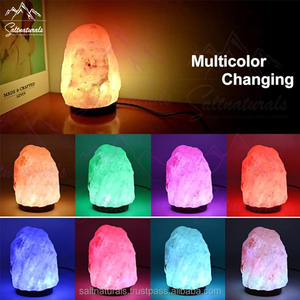Lámpara de Sal del Himalaya Más Vendida, Lámpara de Sal del Himalaya de Cristal Natural, Lámpara de Sal del Himalaya con Brillo Cálido para Decoración del Hogar - Product Image 5