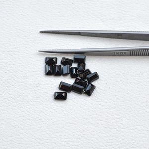 Qualité supérieure 3mm 5mm spinelle noir pierre précieuse naturelle à facettes octogone coupe lâche certifié pierre précieuse vente chaude produits tendance - Product Image 1