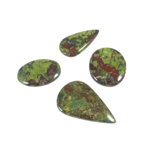 Cabujón de Jaspe Dragón Natural, Piedra Preciosa Ovalada con Reverso Plano, Piedra Suelta para Fabricación de Joyas y Manualidades - Product Image 4