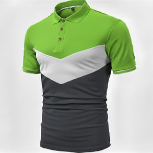 Polo élégant pour homme à manches courtes en mélange de coton respirant, coupe ajustée, décontracté, mode estivale urbaine - Product Image 1