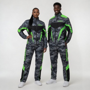 Sublimation Polyester Windbreaker Tracksuit Set Unisex Matching Full Zip Jacket and Tapered Jogger <b>Pants</b> with own Design - Product Image 2