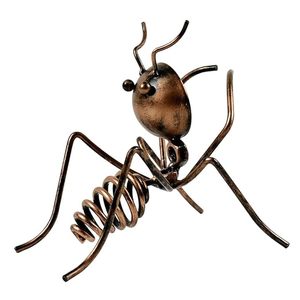 Handcrafted Metal Ant Wine Bottle Holder Set Creative Iron Figurines with Display for Home Bar Decor - Product Image 1