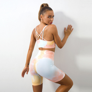 Shorts de yoga premium taille haute, effet ventre plat, pour fitness et gym, en Spandex et Polyester, moulant - Product Image 6