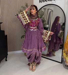High Quality Afghani Casual <b>Dresses</b> Boho Ethnic Embroidered Long <b>Dress</b> for Women Wholesale Manufacturer - Product Image 2