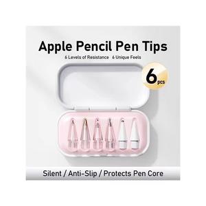 Ensemble de pointes de stylet de remplacement résistantes à l'usure <span class=keywords><strong>en</strong></span> métal et plastique, 6 types de pointes 2B HB, boîte de rangement pour <span class=keywords><strong>Pencil</strong></span> 1ère/2ème génération/USB C/Pro Gen - Product Image 2
