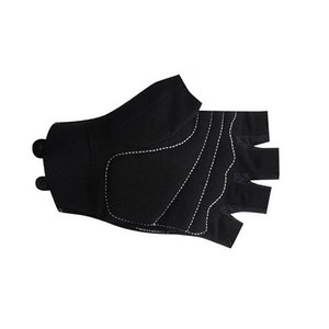 Gants de fitness demi-doigts en maille pour la musculation, unisexe, à enfiler, noirs - Product Image 5