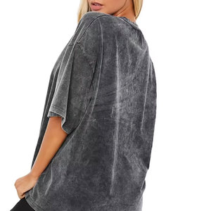 T-shirt pour femme à porter au quotidien, en toile douce et légère, respirant et confortable pour l'été - Product Image 3