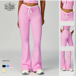 Pantalon large tendance pour femme, taille haute, coupe ample, élégant, en tissu doux, moderne, décontracté, confortable pour le quotidien - Product Image 1