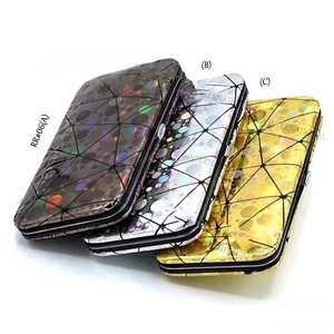 แหนบต่อขนตาแม่เหล็กสแตนเลสลายกลิตเตอร์สีรุ้งแบบใหม่ พร้อมกล่องใส่ขนตาเปล่าสำหรับขายส่ง - Product Image 1