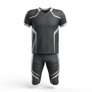 Uniformes de fútbol americano al por mayor, ropa de práctica sublimada en blanco, ajuste atlético flexible, uniformes transpirables para el día del partido - Product Image 1