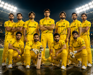 Uniforme de Cricket Amarillo, Elegante y Transpirable, para Mayor Comodidad, Uniforme de Cricket Personalizado al por Mayor con Logotipos de Patrocinadores del Equipo - Product Image 5