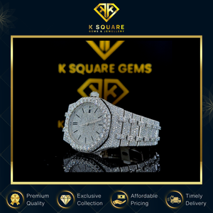 นาฬิกาข้อมือควอตซ์โมอิสซาไนต์สุดหรูสำหรับทุกเพศ ดีไซน์โดดเด่น กันน้ำ คุณภาพเยี่ยม วัสดุสแตนเลสและหนัง พร้อมจำหน่ายจำนวนมาก - Product Image 3