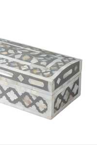 Luxury <b>Mother</b> of Pearl Shell Inlay Jewelry <b>Box</b> Premium Handcrafted Storage Organizer for Rings, Earrings, Bracelets, Accessories - Product Image 2