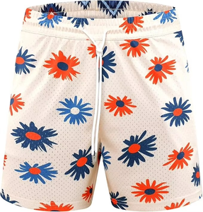 Pantalones Cortos Deportivos de Malla para Hombre, Pantalones Cortos de Entrenamiento Estampados y Transpirables, Fabricante OEM ODM, Venta al Por Mayor - Product Image 1