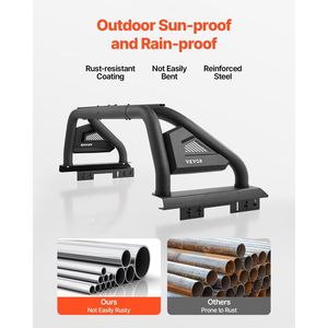 Roll-bar universale regolabile in acciaio al carbonio per cassone di camion di medie dimensioni, compatibile con veicoli sportivi pick-up - Product Image 5