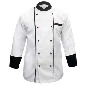 Chaquetas de Chef de Lona Transpirable de Manga Larga, Uniformes de Cocina Personalizables de Alta Calidad para Uso en Restaurantes y Hoteles - Product Image 1