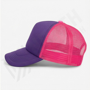 Custom Logo Mesh <b>Back</b> Trucker Cap Adjustable Baseball Hat Outdoor Sports Trucker Cap For Outdoor Usage Wholesale Fashion Hat - Product Image 3