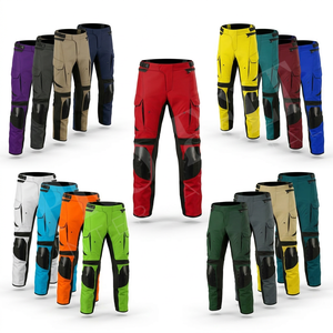 Pantalon de moto robuste, pantalon de motard protecteur, imperméable, coupe-vent, pantalon de motocross personnalisé avec protections pour les genoux - Product Image 1