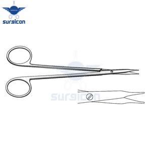 Tijeras Quirúrgicas Reutilizables Reynolds de Acero Inoxidable, Rectas y con Punta Cerrada, de 14 cm (5½ Pulgadas), para Cirugía General y Plástica - Product Image 3