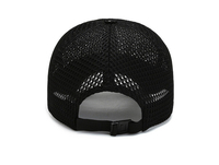 Casquette de baseball unisexe à 6 panneaux, couleur unie, fermeture arrière réglable avec boucle métallique, tissu en toile respirant et imperméable, style décontracté