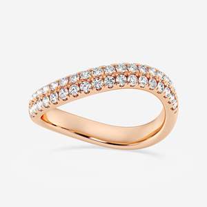 Anillo de Eternidad con Diamantes, Corte Brillante Redondo, Engaste Pavé, Joyería Clásica de Boda para Mujer - Product Image 1