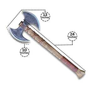 Hache en acier forgé avec manche en bois pour le travail du bois, outil de bûcheron - Product Image 4