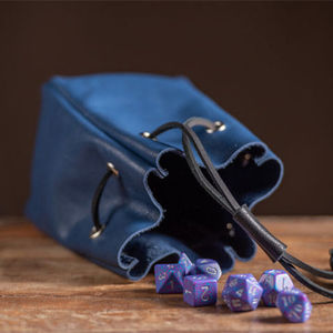 Pochette à dés en similicuir PU essentielle pour les gamers, avec cordon de serrage, pour 3 à 5 jeux de dés de D&D, emballage personnalisé - Product Image 2