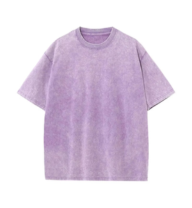Camiseta de Hombre de Corte Regular, Color Sólido, 100% Algodón, Manga Corta, Cuello Redondo, Informal, Transpirable, Ecológica, Largo Regular - Product Image 3