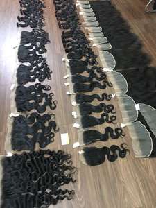 Pelucas Frontales de Cabello Remy de Lujo de 28 Pulgadas, las Más Vendidas de Fábrica en Vietnam, Extensiones de Cabello Humano con Textura Rizada/Ondulada, Todos los Colores, las Mejores - Product Image 6