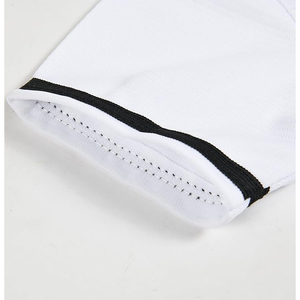 Maillot de baseball blanc vierge de haute qualité unisexe à manches courtes en maille respirante pour le sport - Product Image 4