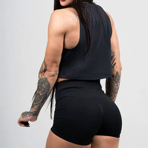 Camiseta Deportiva para Mujer, 100% Algodón, Alta Calidad, Corte Ajustado, Elástica, Transpirable, Secado Rápido, Tejido Jersey para Verano - Product Image 2