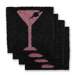 Round <b>Beaded</b> Drink <b>Coasters</b> Handmade Table Protection Mats for Daily Use At Cheap Price - Product Image 2